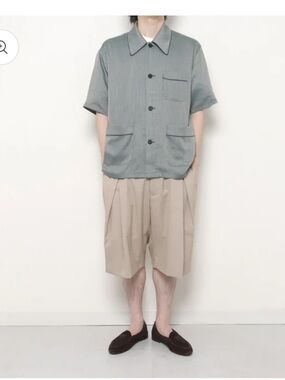 MATSUFUJI
Dobby Weave Short Sleeve Shirt $248 Japanese weave spring casual